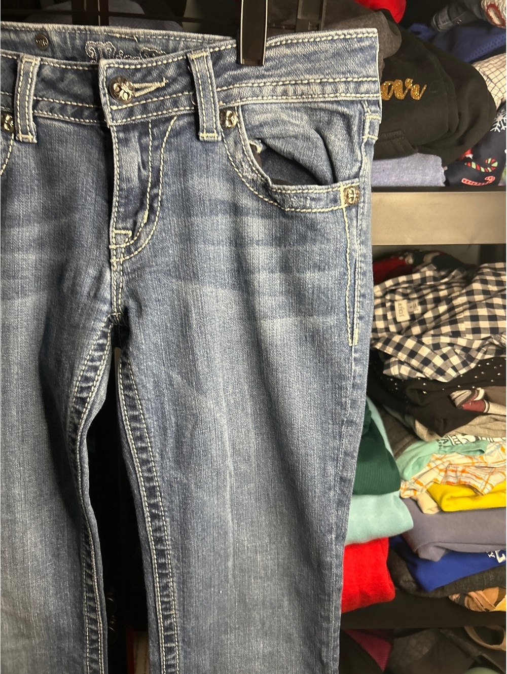 Miss Me Women's Embellished Back Pocket Bootcut Jeans - Size Waist 29 in.